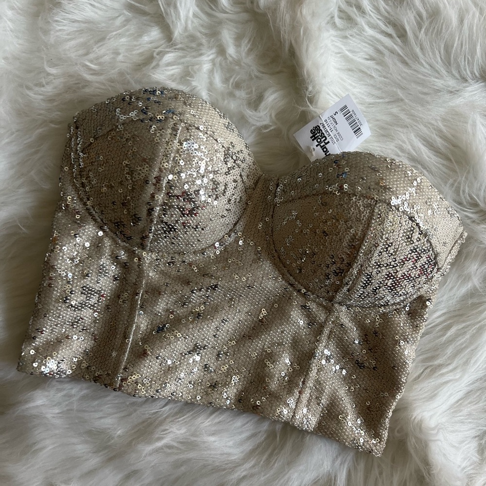 Sexy sequin tube top size Small